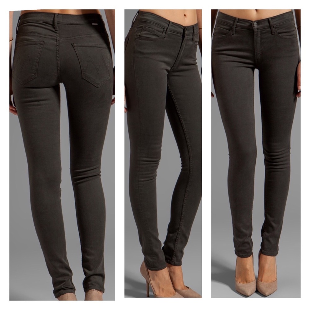 MOTHER Mid-Rise Skinny Leg Ankle Jeans